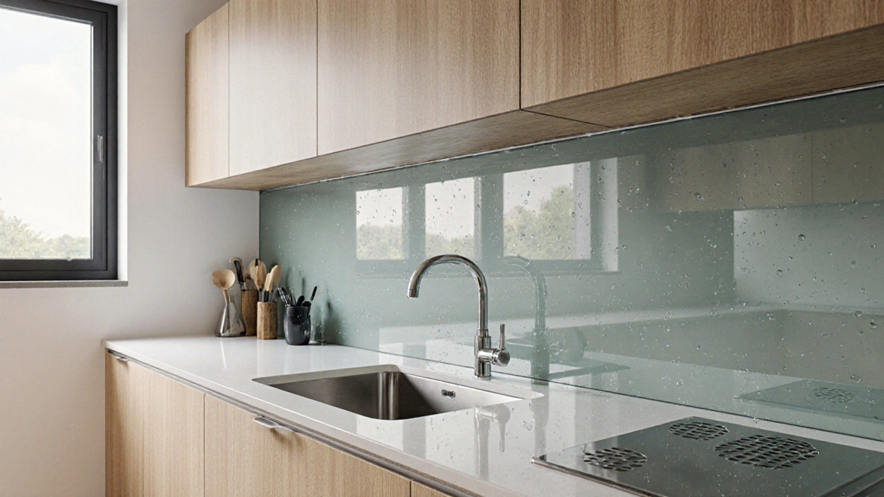 Rückwand in der Küche aus Glas: Montage, Pflege und Kosten im Überblick