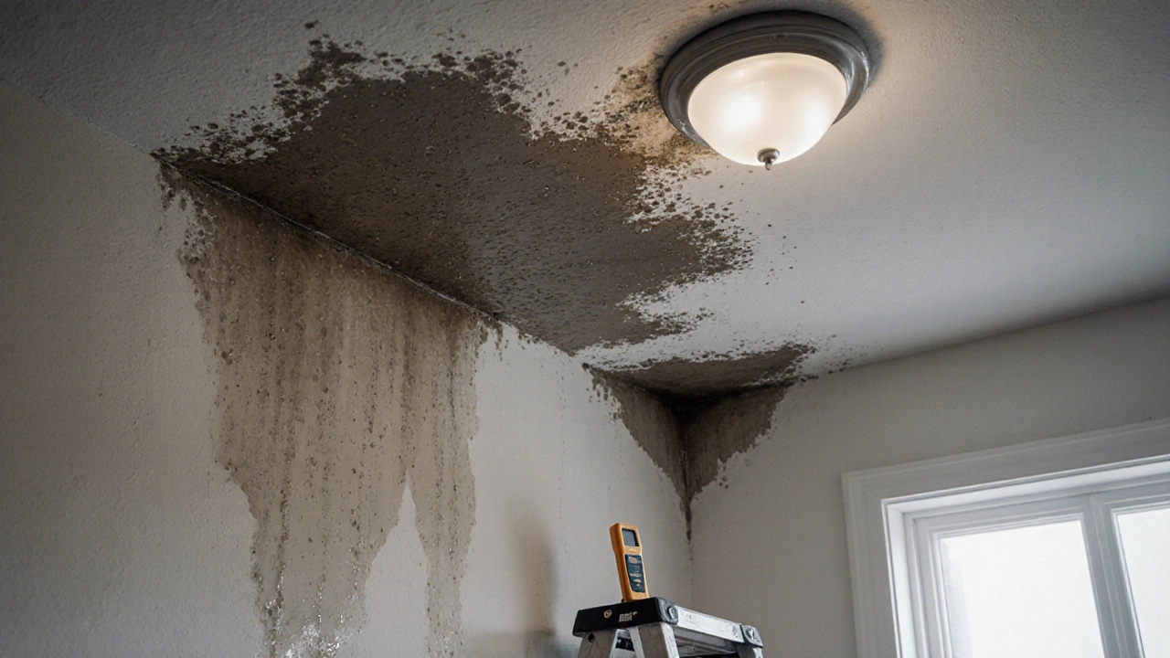 Wasserflecken an der Decke: Ursachen finden und dauerhaft reparieren