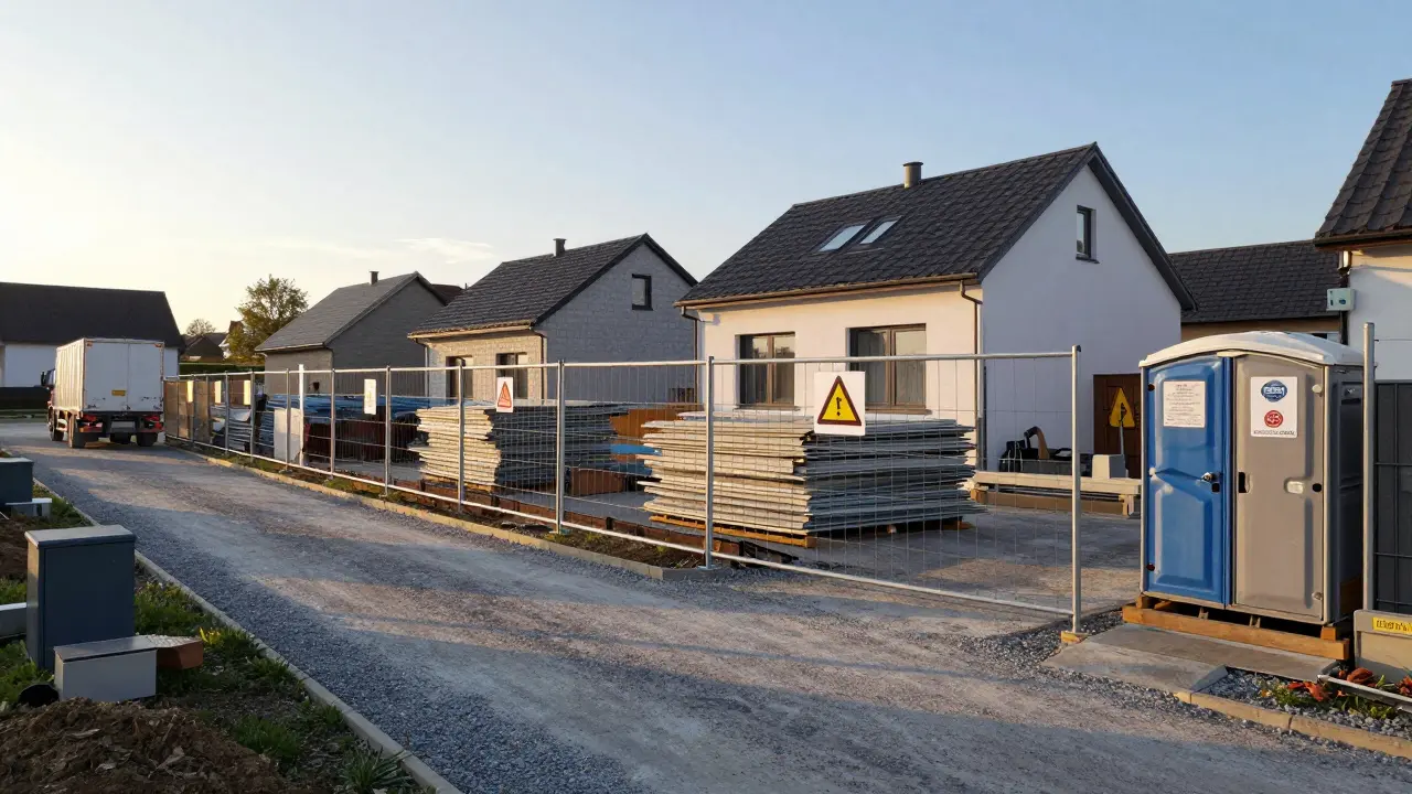 Baustelleneinrichtung im Eigenheim: Schutz, Lager und Wege - So planen Sie richtig