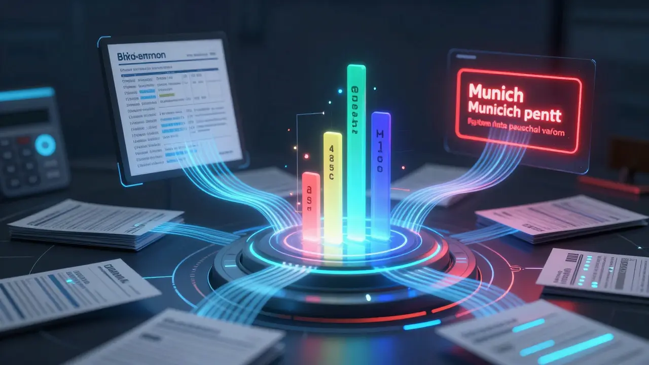 KI-System analysiert Banktransaktionen – Mietkosten in München überschreiten Pauschale.