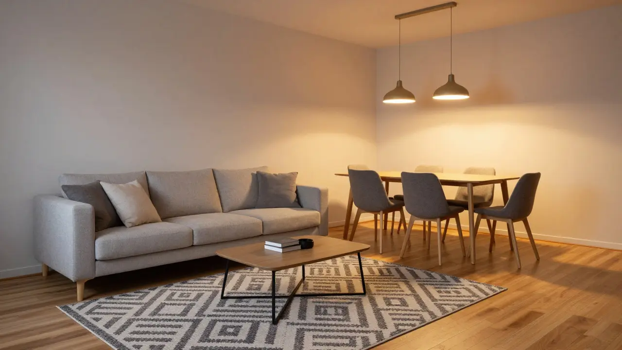 Zonierung im offenen Wohnbereich: So teilen Sie Raum mit Teppichen, Licht und Möbeln