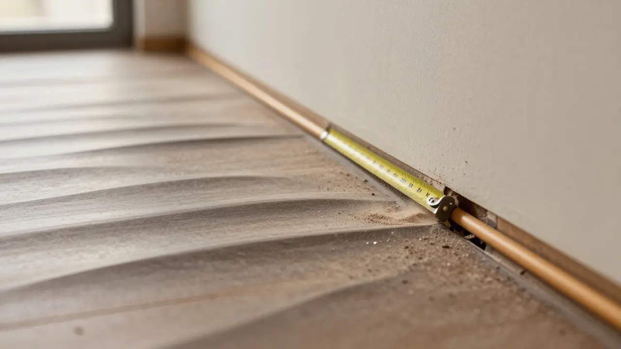 Wellen im Vinylboden: Ursachen und wie man sie dauerhaft behebt