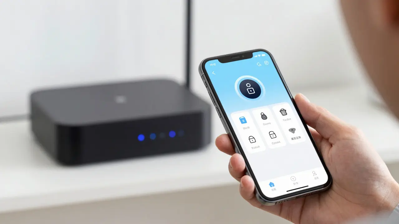 Smartphone-App zur Steuerung von Smart-Home-Geräten