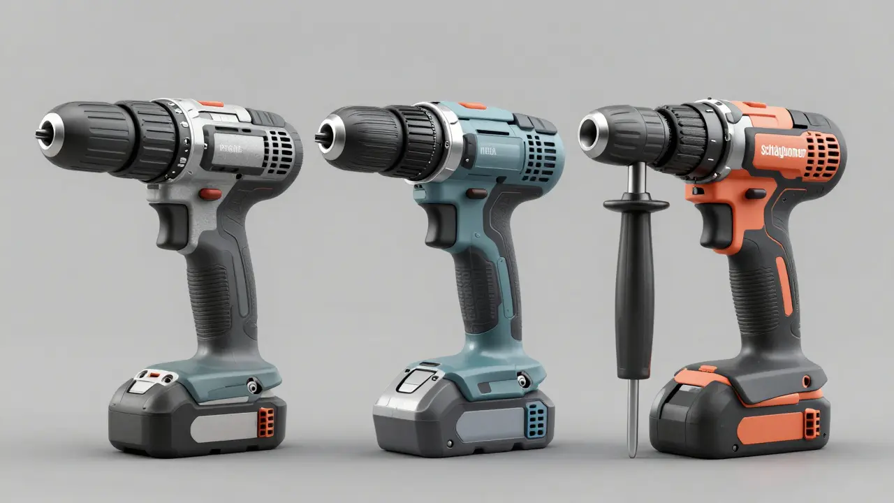 Technischer Vergleich der Mechanismen von Bohrmaschine, Schlagbohrer und Bohrhammer