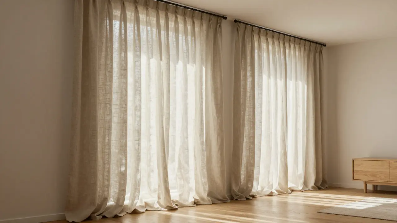 Vorhänge im Wohnzimmer: Die richtige Wahl bei Material, Farbe und Stil