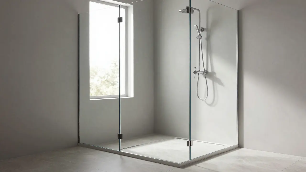 Walk-in-Dusche im Badezimmer: Glasoptionen und Abdichtung richtig planen