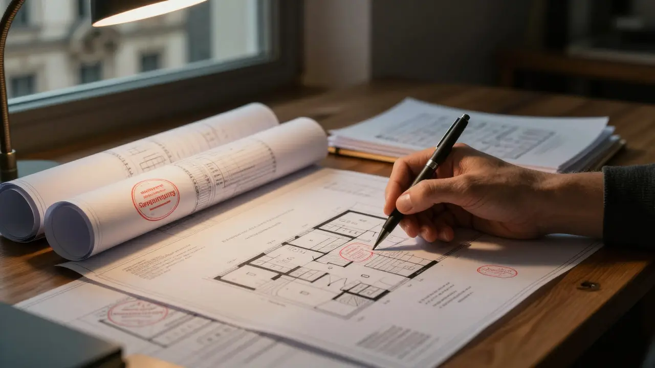 Architektenpläne und Bürokratie bei Immobilienrenovierungen in Deutschland
