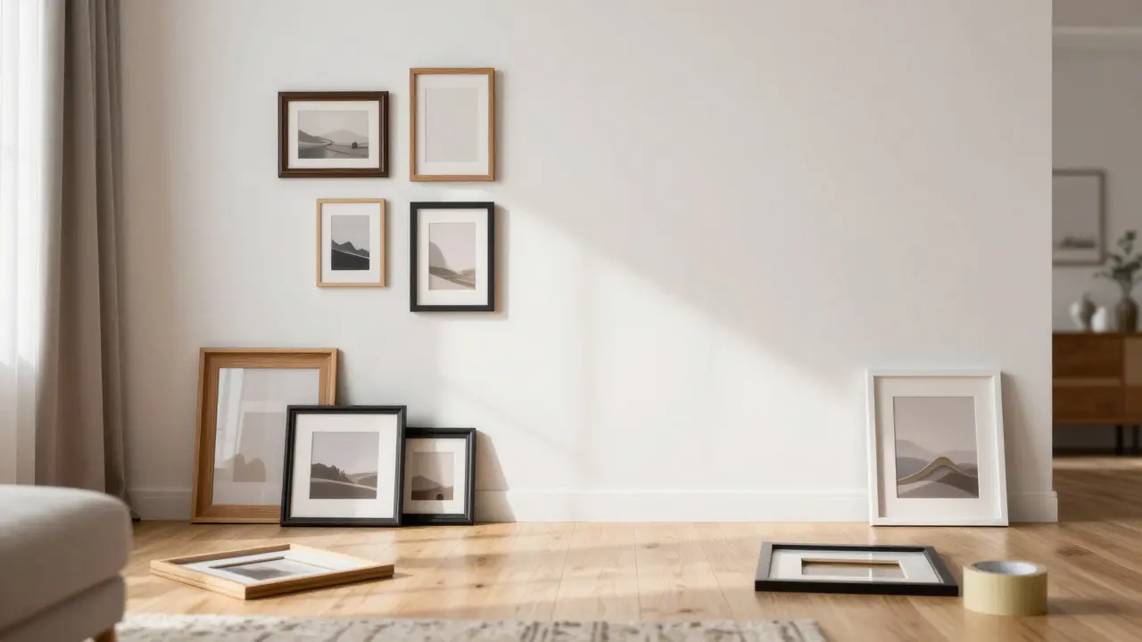 Galeriewand im Wohnzimmer gestalten: Anleitung, Layouts & Tipps für Bilder
