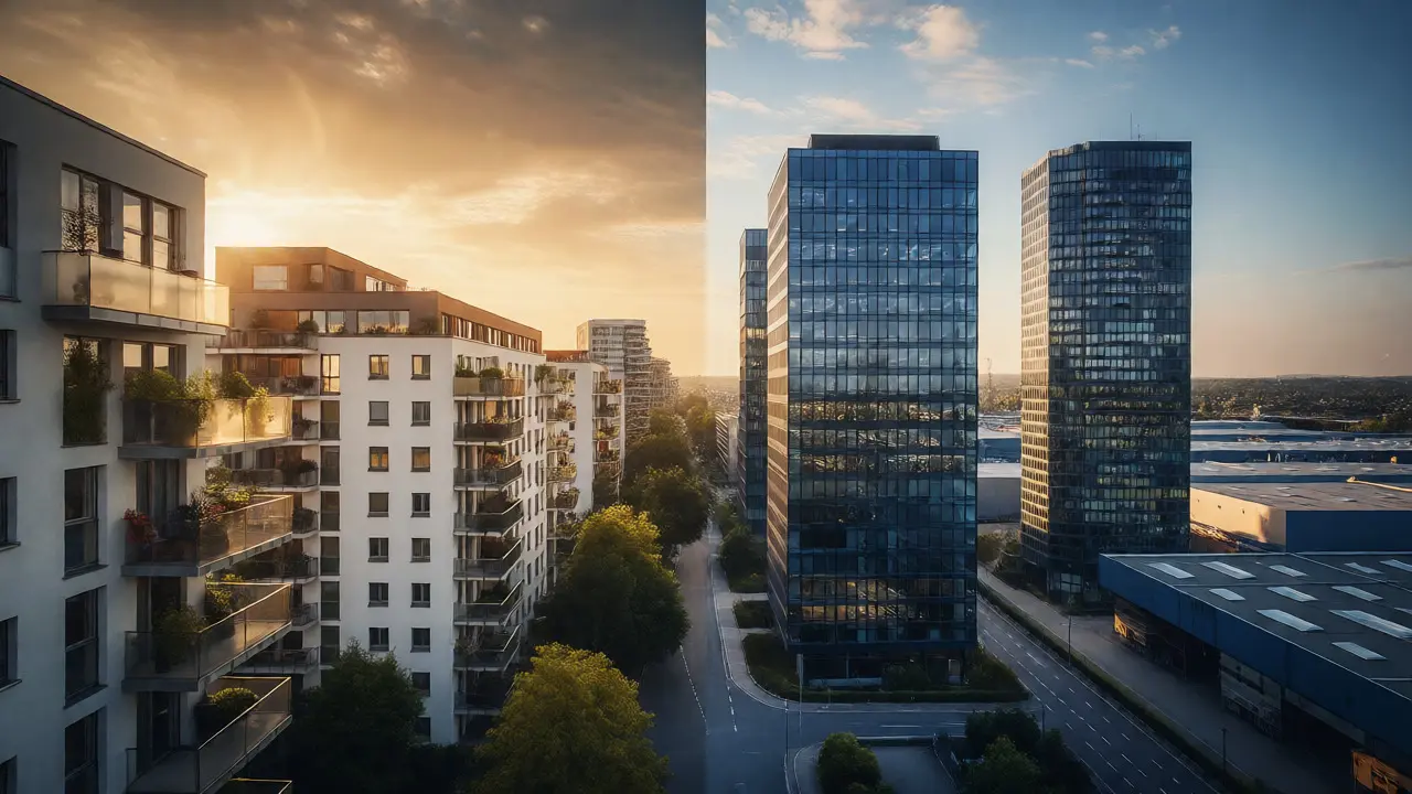 Gewerbeimmobilien vs. Wohnimmobilien: Renditevergleich für Anleger